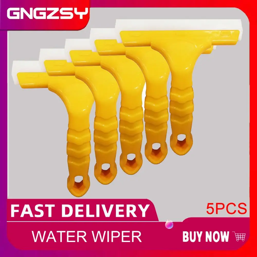 5pcs Silicone Water Wiper Scraper Blade Squeegee Car Vehicle Windshield Window Washing Cleaning, Glass Blowing, Home Glass 5B03