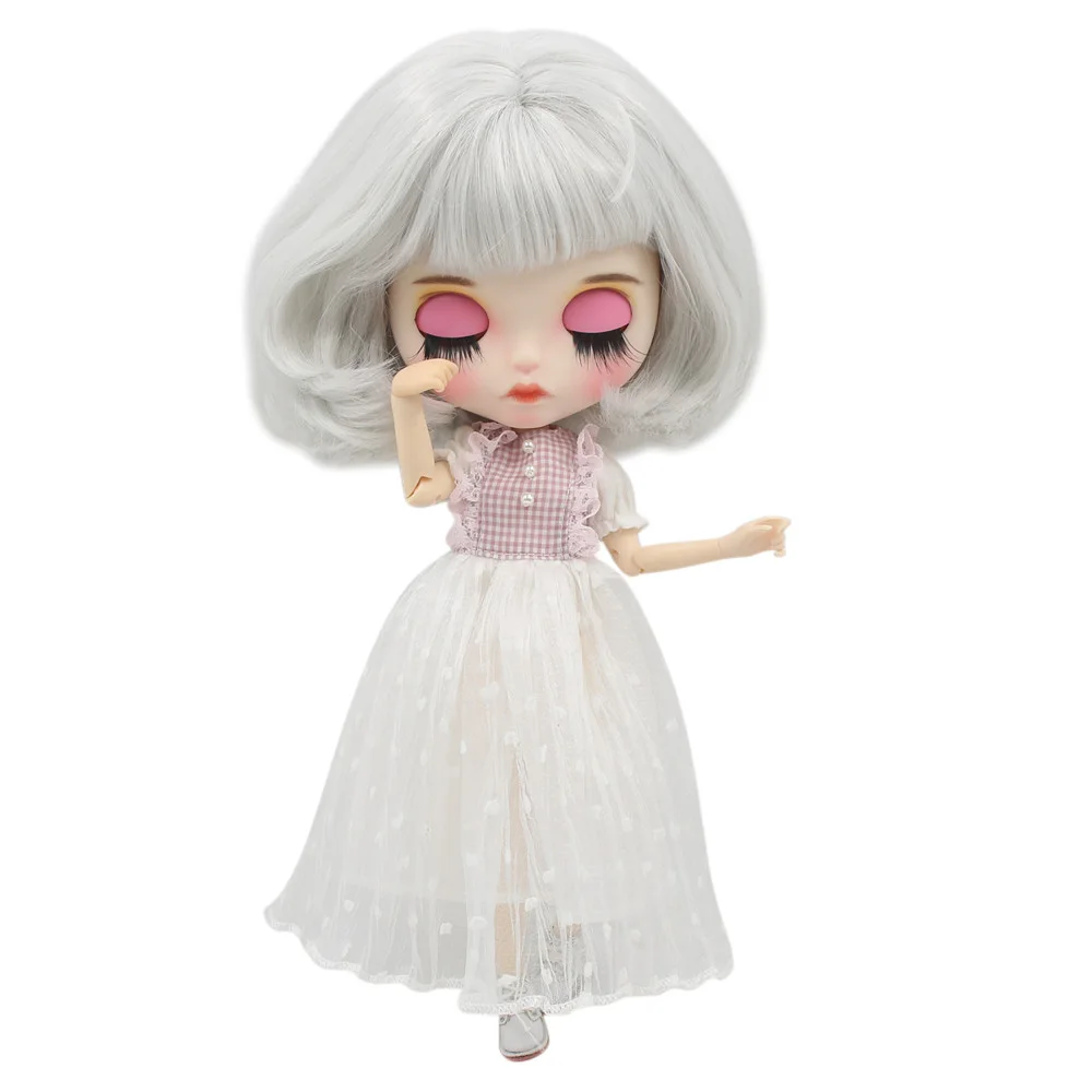 ICY DBS Blyth doll white skin hand-painted face sleep eyes joint body for girl gift BL1003