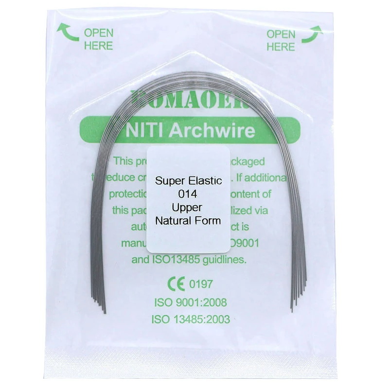 Orthodontic Arch Wire 10 Packs Super Elastic Dental Appliances Natural Form Niti Round Archwires Dentistry Dentist Materials