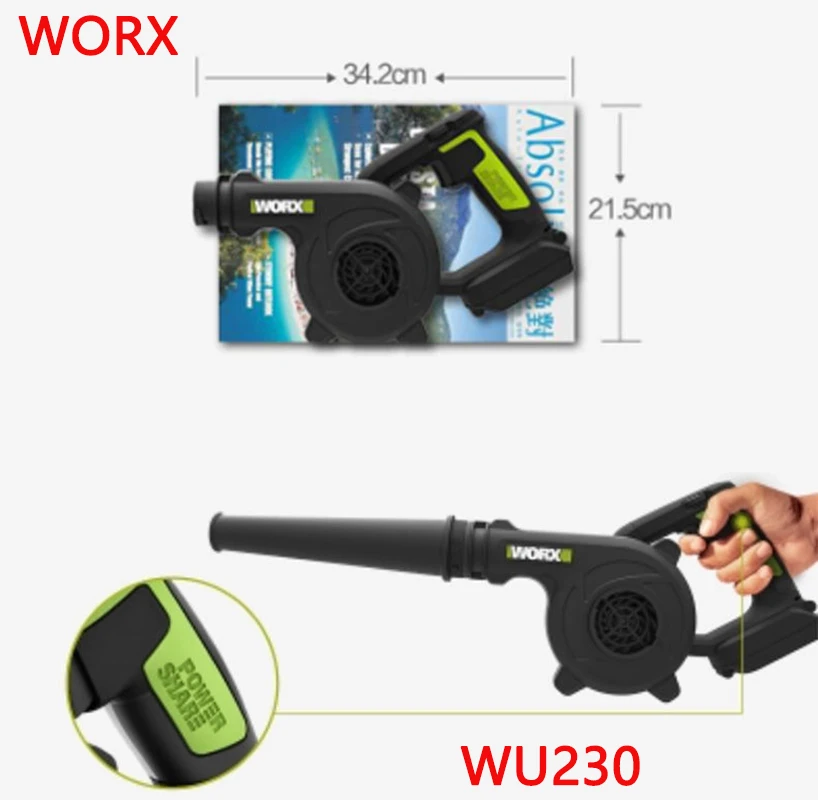 WORX Máy Thổi WU230 Bụi Công Nghiệp Gia Đình Máy Sấy Tóc