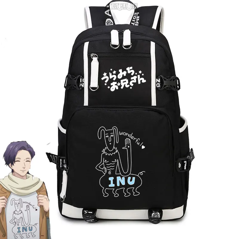 Omota Uramichi Backpack Cosplay Anime Canvas Bag Schoolbag Travel Bags