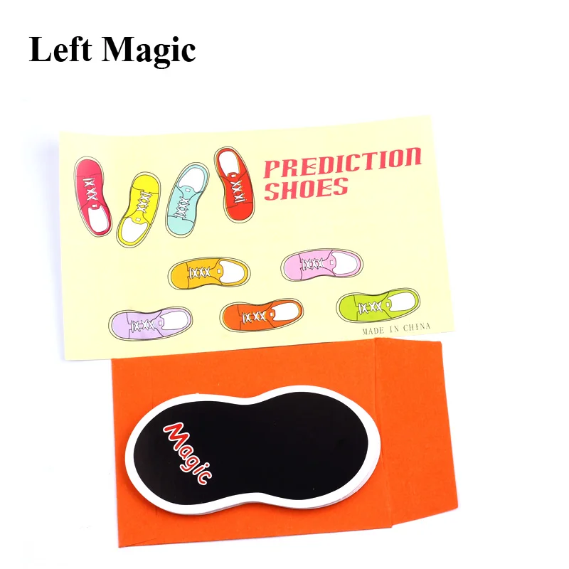 1set Magic prediction shoes prophecy shoes Magic Tricks Accessories illusion close up street magie E3094