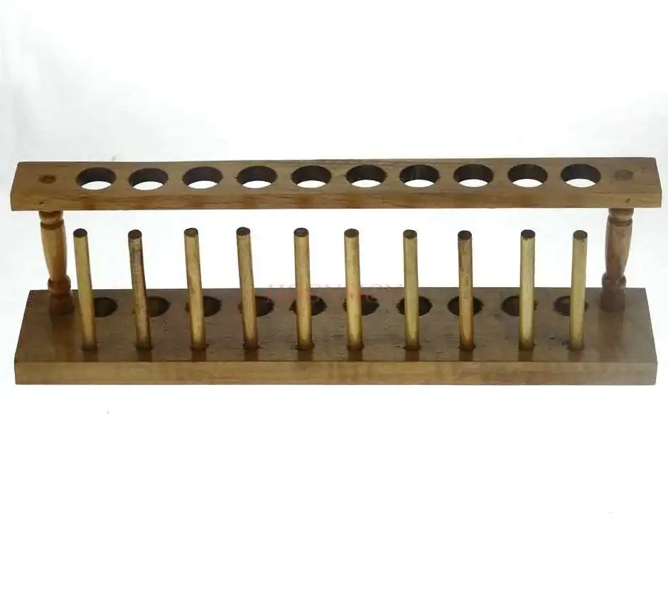 Wooden test tube rack 10 hole diameter 20mm wooden wooden test tube rack chemical laboratory supplies consumables