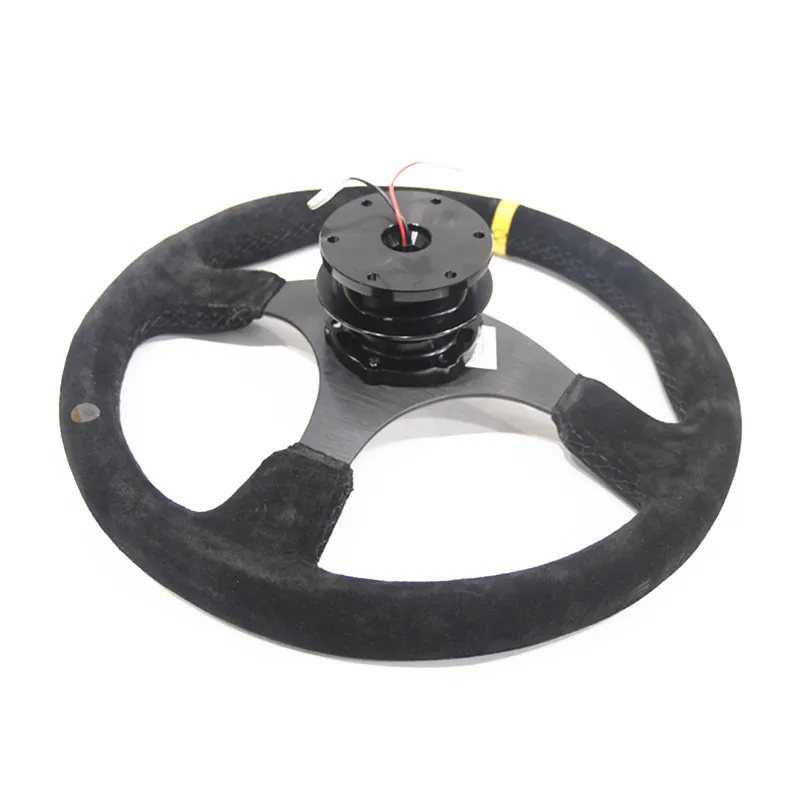 Spsld refitting racing 14 inch 350mm flat drift steering wheel / Suede steering wheel