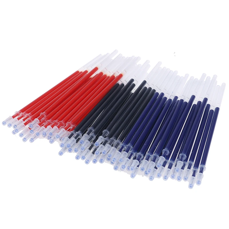 20 Pcs 0.38mm Pen Refill for Office Signature Gel Pen Blue/Black/Red Ink Rods School Writing Tools