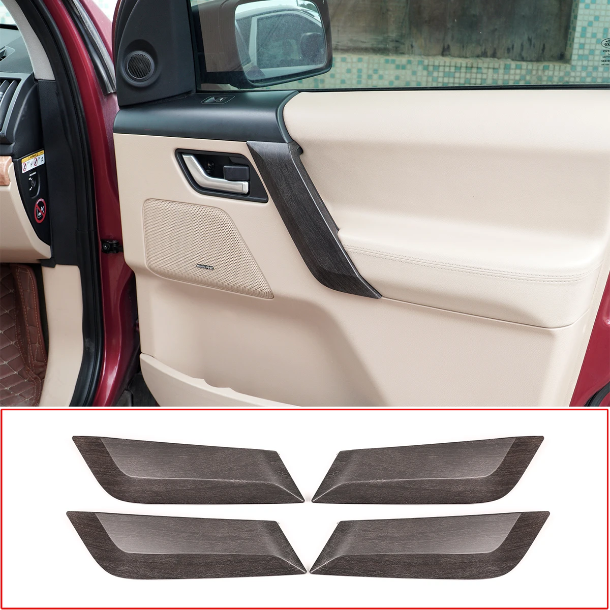 

For 2007-2015 Land Rover Freelander 2 inner door handle protection cover ABS automotive interior accessories