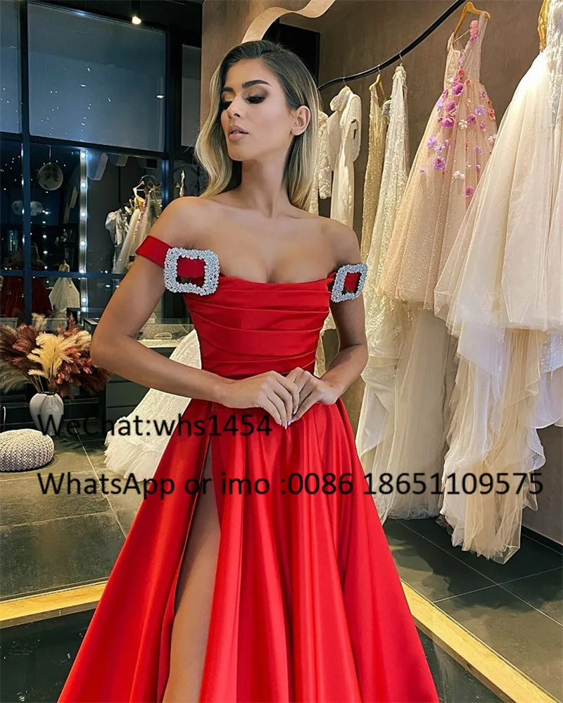 Mbcullyd precioso vestido de graduación satinado largo 2020 Sexy alto Split vestidos de fiesta de noche para mujeres vestidos formales de fiesta de noche