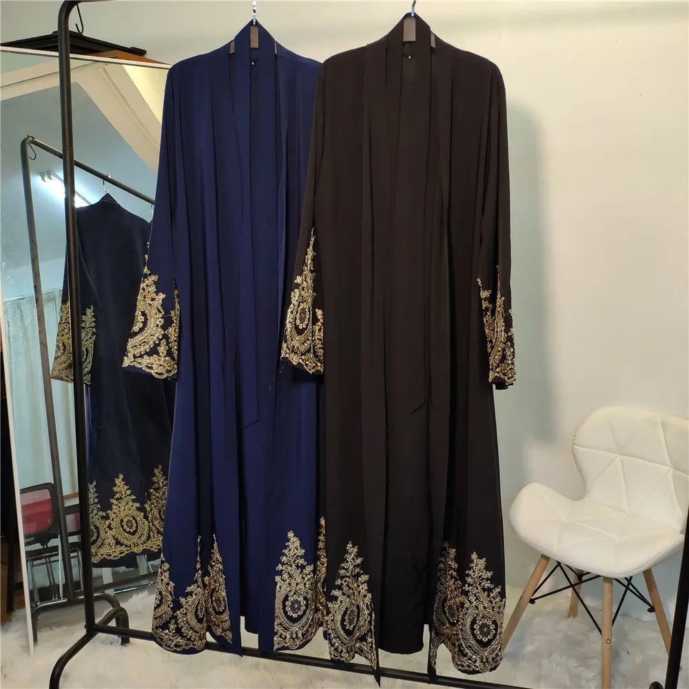 Robe Maxi à Manches sulfpour Femme Musulmane, Cardigan Ouvert, Style Dubaï, Abaya, Kaftan, Jilbab, Caftan de Cocktail, Mode Islamique