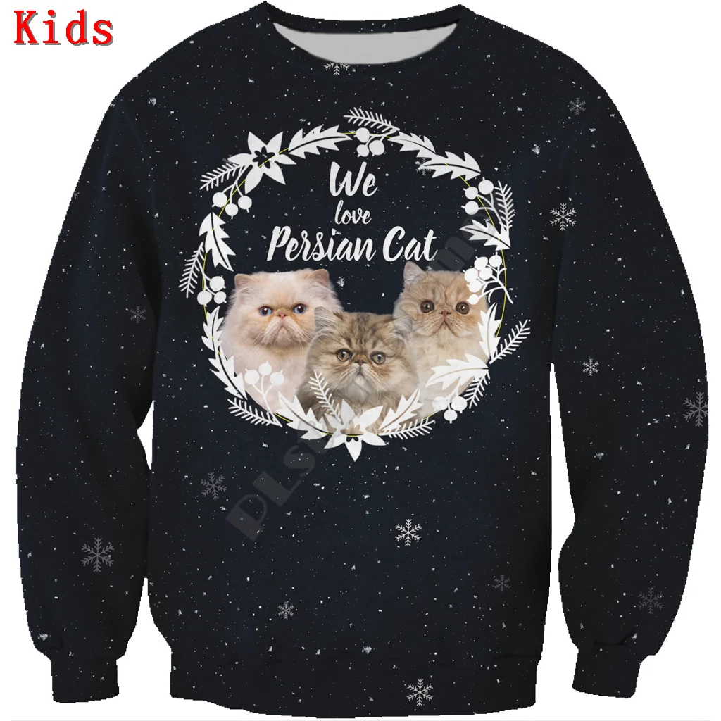 

Autumn Winter Persian 3d printed Hoodies Pullover Boy For Girl Long Sleeve Shirts Kids Christmas Sweatshirt 03