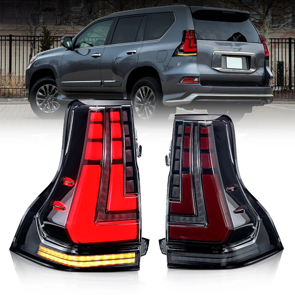 

TailLights For Toyota Prado or Lexus GX 2018-2021 Car Accessories Products LED Lamps Auto Repleacements DRL Running Fog Light