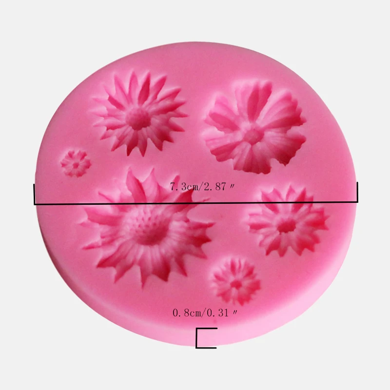 3D Flower Silicone Molds Fondant Craft Cake Candy Chocolate Sugarcraft Ice Pastry Baking Tool Mould Soap Mold Cake Decorator