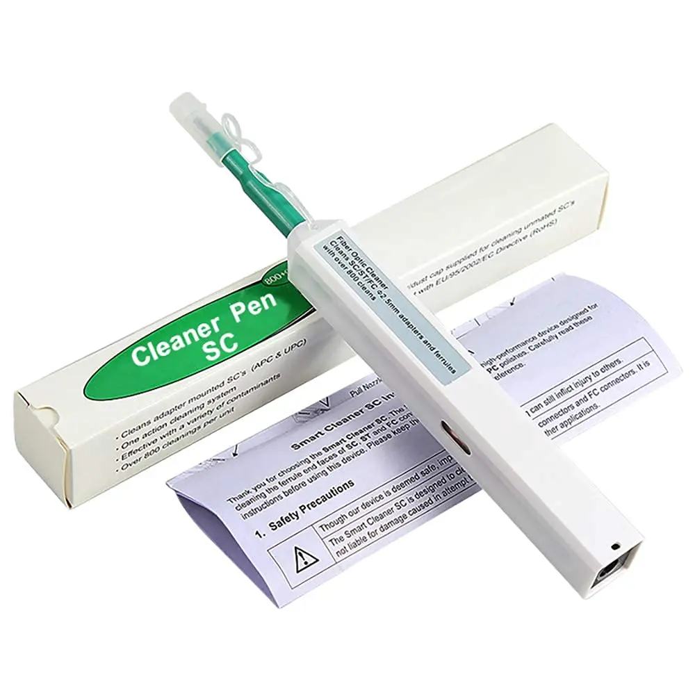 

SC/FC/ST fiber optic cleaning pen fiber interface connector cleaner one-touch type fiber optic fiber end face cleaning 2.5mm