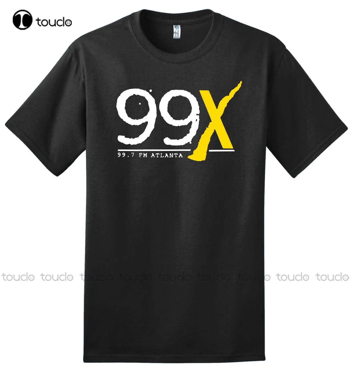 99X Atlanta Alternative Radio Station Black - 100% Ring Spun Cotton T-Shirt mens cotton t shirts