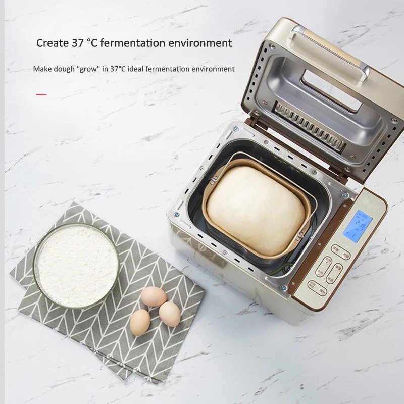 Machine à pain de bricolage à domicile DL-TM018 machine à pétrir automatique de pâte, torréfacteur de pain intelligent multifonction 25 menu/synchronisation 13h 1PC