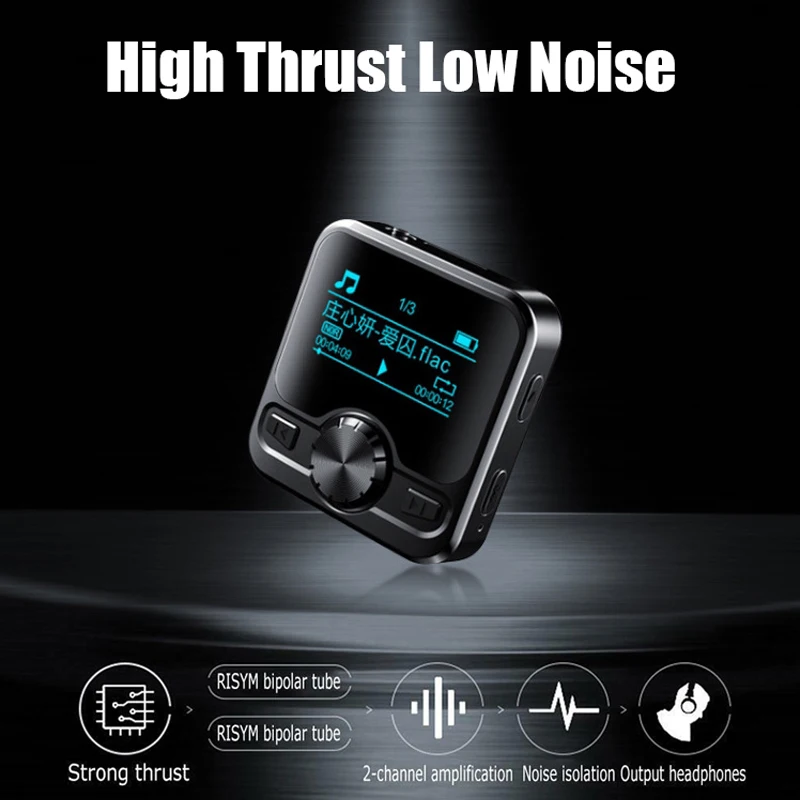 Thể Thao MP3 Người Chơi Không Dây Loa Bluetooth IPX6 Chống Nước Nhạc Nộp Có Thể Tháo Rời Lưng Clip Hỗ Trợ Sách Điện Tử Ghi Âm FM