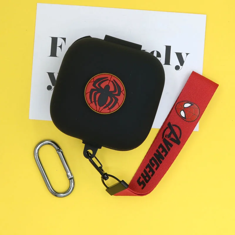 الكرتون مارفل حقيبة سماعة الاذن غطاء ل يدق باور بيتس برو سيليكون سماعة رأس مزودة بتقنية البلوتوث الغطاء الواقي ل مع الحبل