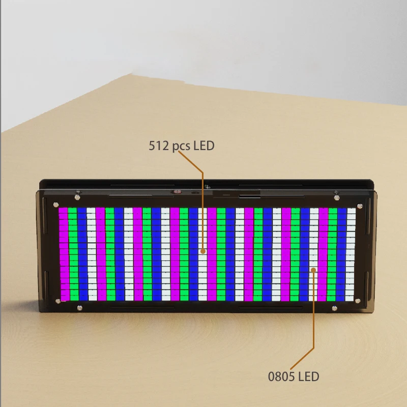 DC 5V Stereo Music Spectrum Clock DIY Kit LED light Audio Level Indicator Amplifier VU MeterRhythm Lights Ki