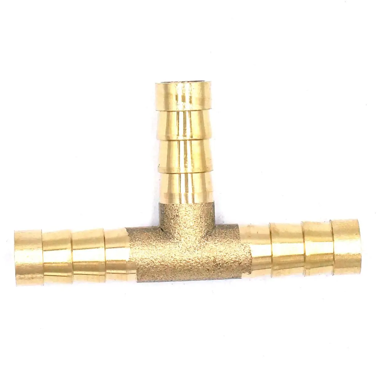 

Hose Barbed I/D 8mm Tee 3 Ways Brass coupler Splicer Connector fitting for Fuel Gas Water