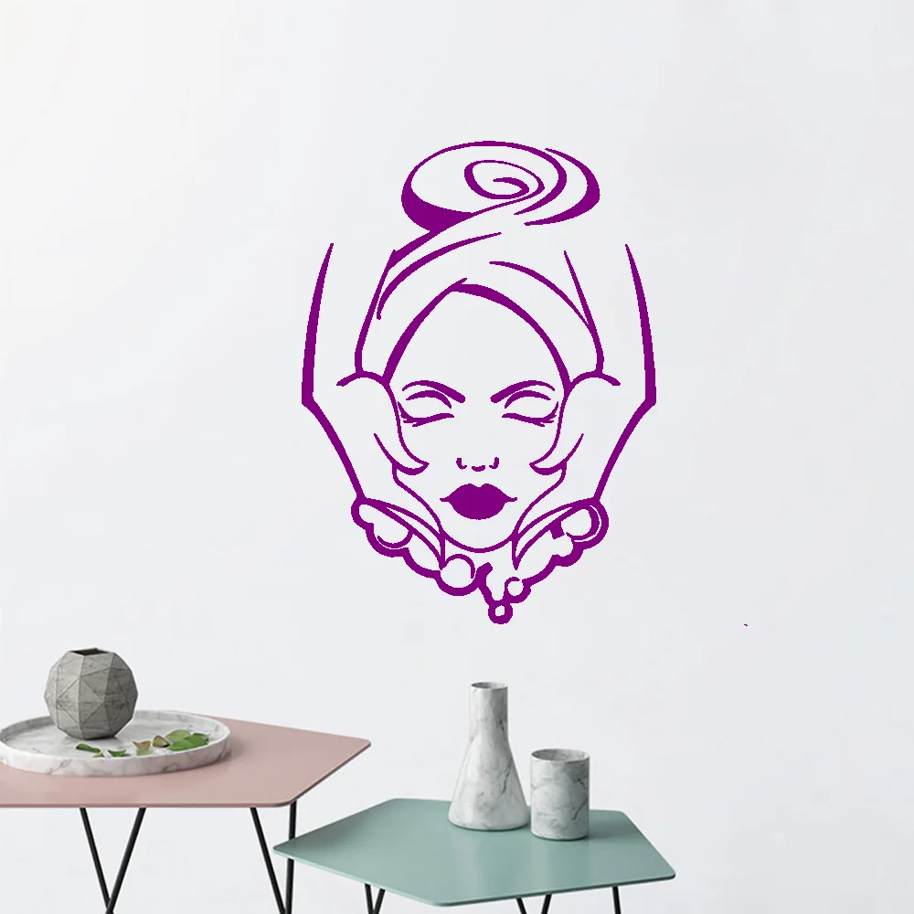 Funny Spa Wall Art Decal Wall Art Sticker Murals For Spa Room Vinyl Decals Wallpaper Beauty Salon Stickers Mural Poster image 4