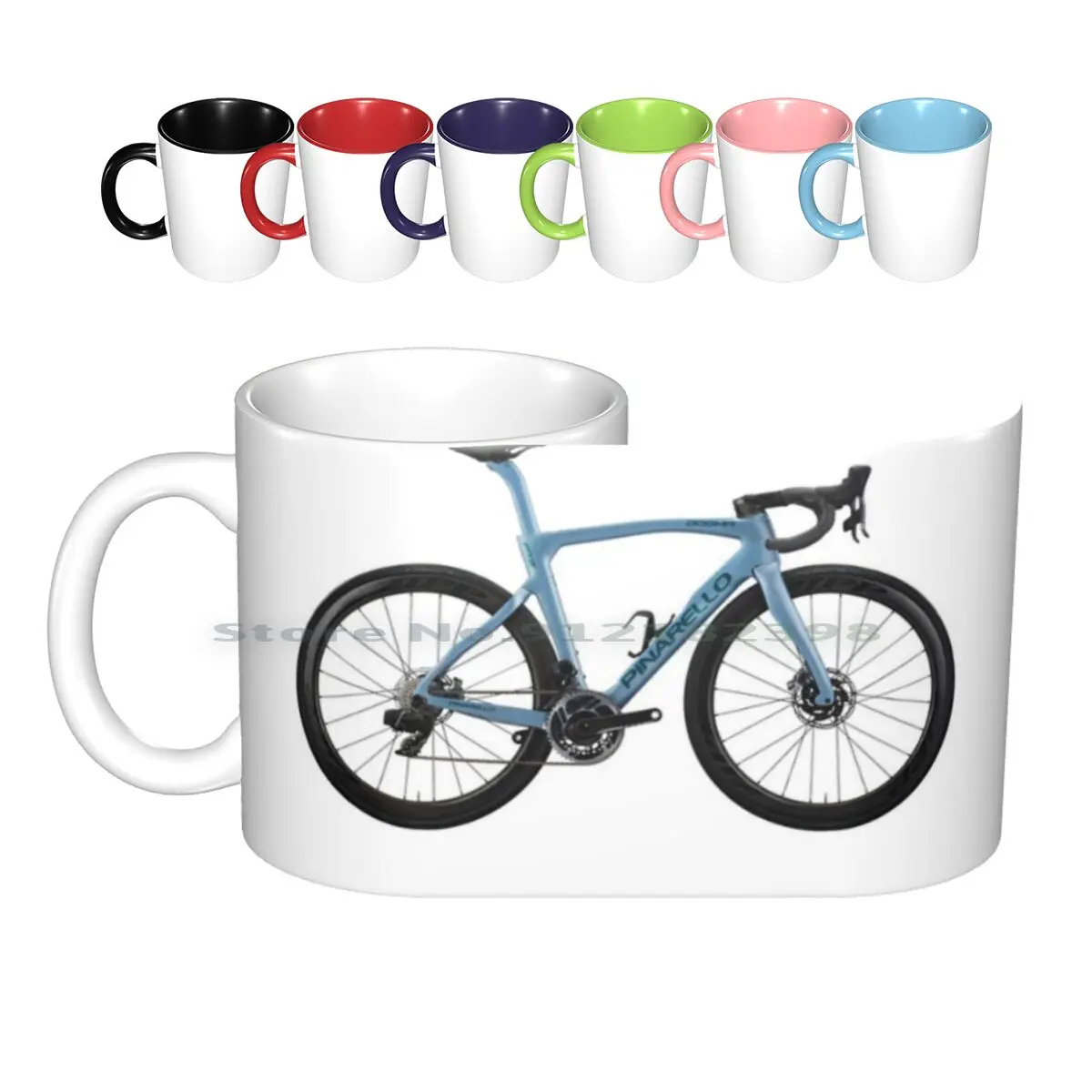 Dogma-Tazas de cerámica azul F12 Venice, tazas de café, té con leche, Dogma F12 Venice Blue, disco para bicicleta aerodinámica