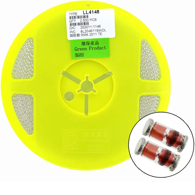 2500pcs ll4148 smd suporte de mercado de alta velocidade chaves de comutação originais