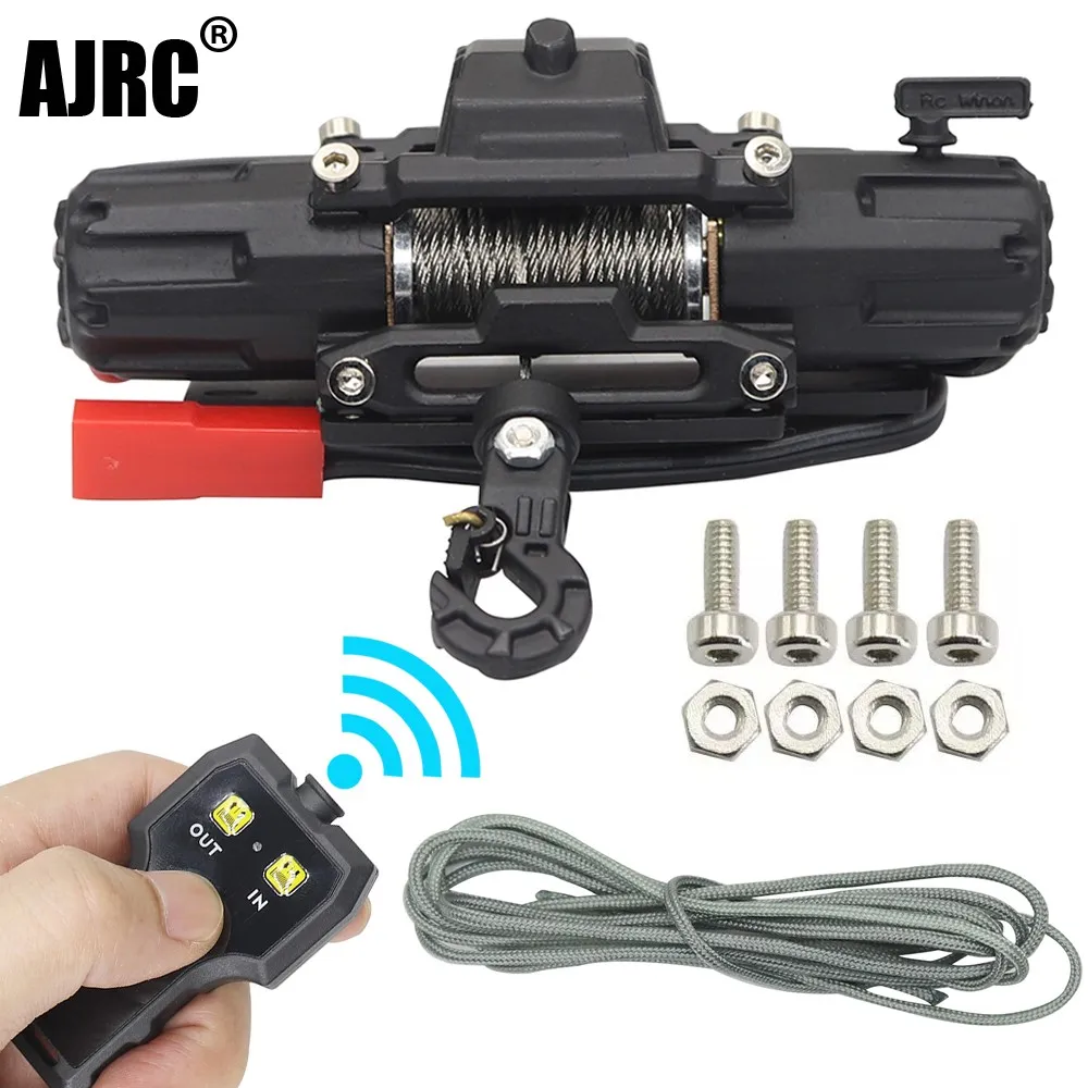 

Metal Automatic Winch Wireless Remote Controller System for 1:10 RC Crawler Car Axial SCX10 90046 TRX4 trx6 Redcat