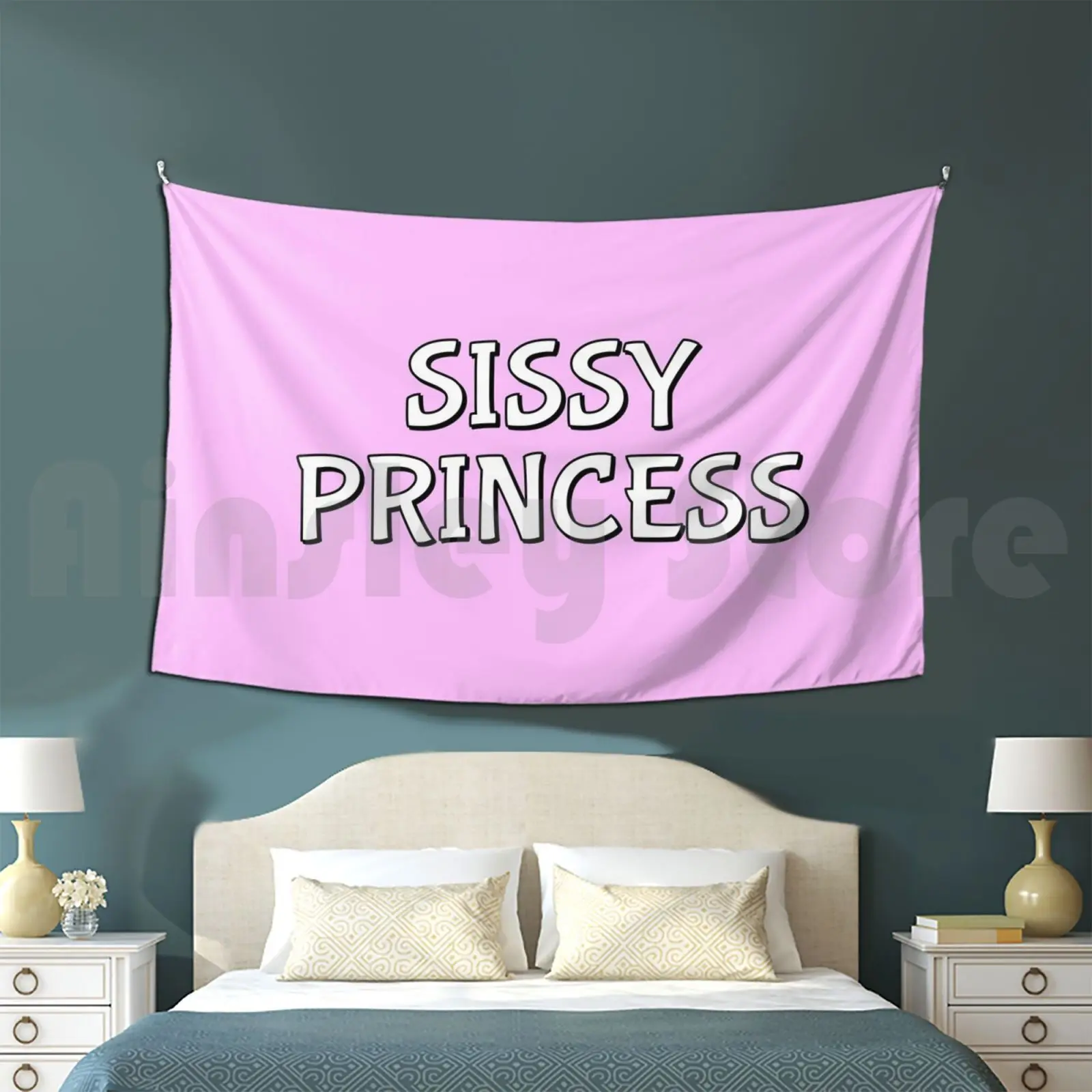 Sissy Princess Tapestry Background Wall Hanging Sissy Sissification Sissy Princess Princess Sissies Trans Tranny Mtf