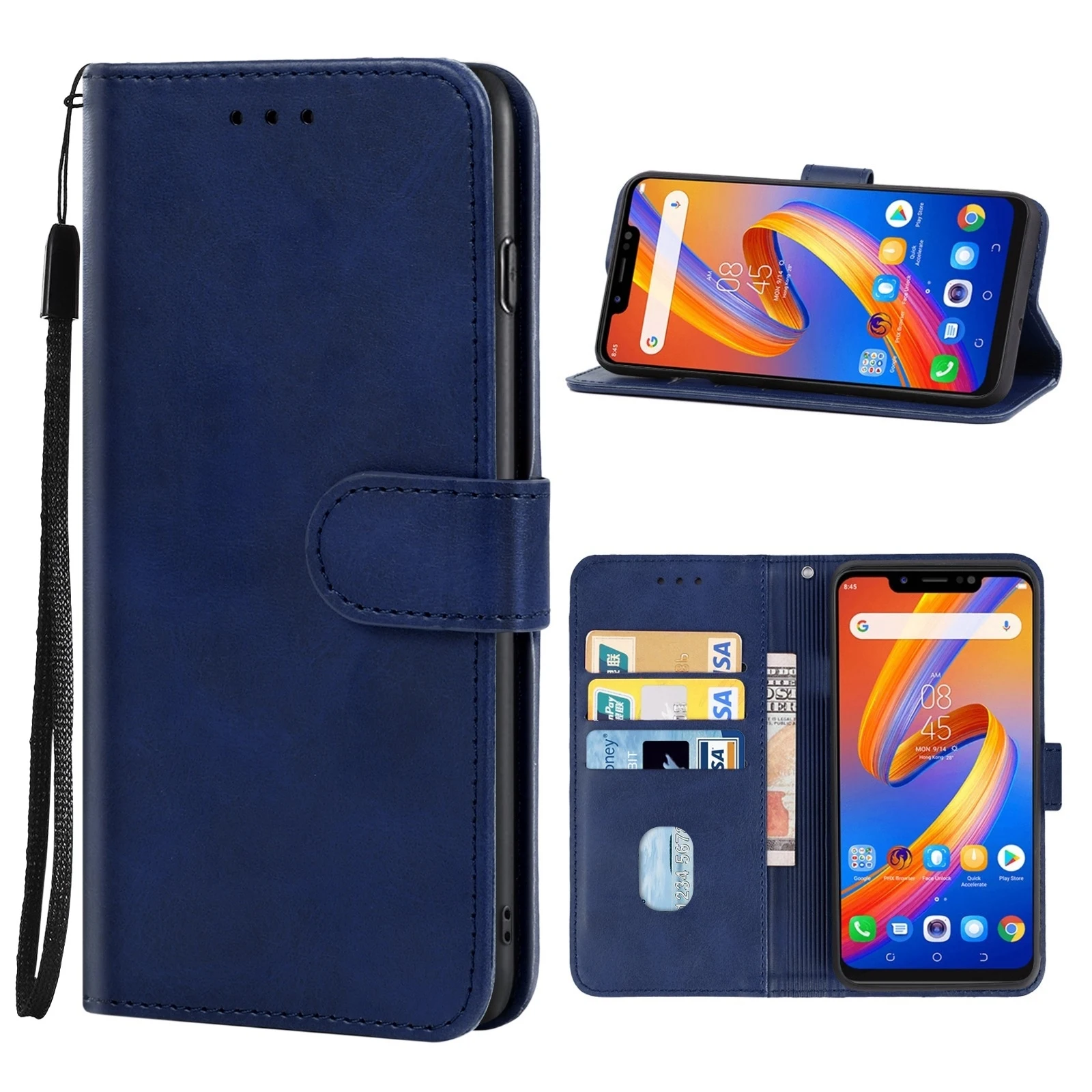 PU Leather Phone Case For Tecno Spark 4/ Spark Go 2020 / Camon 17 Pro / Camon 17P / Spark 5 Air / Spark 6 Air / Spark 7 7 Pro 7P