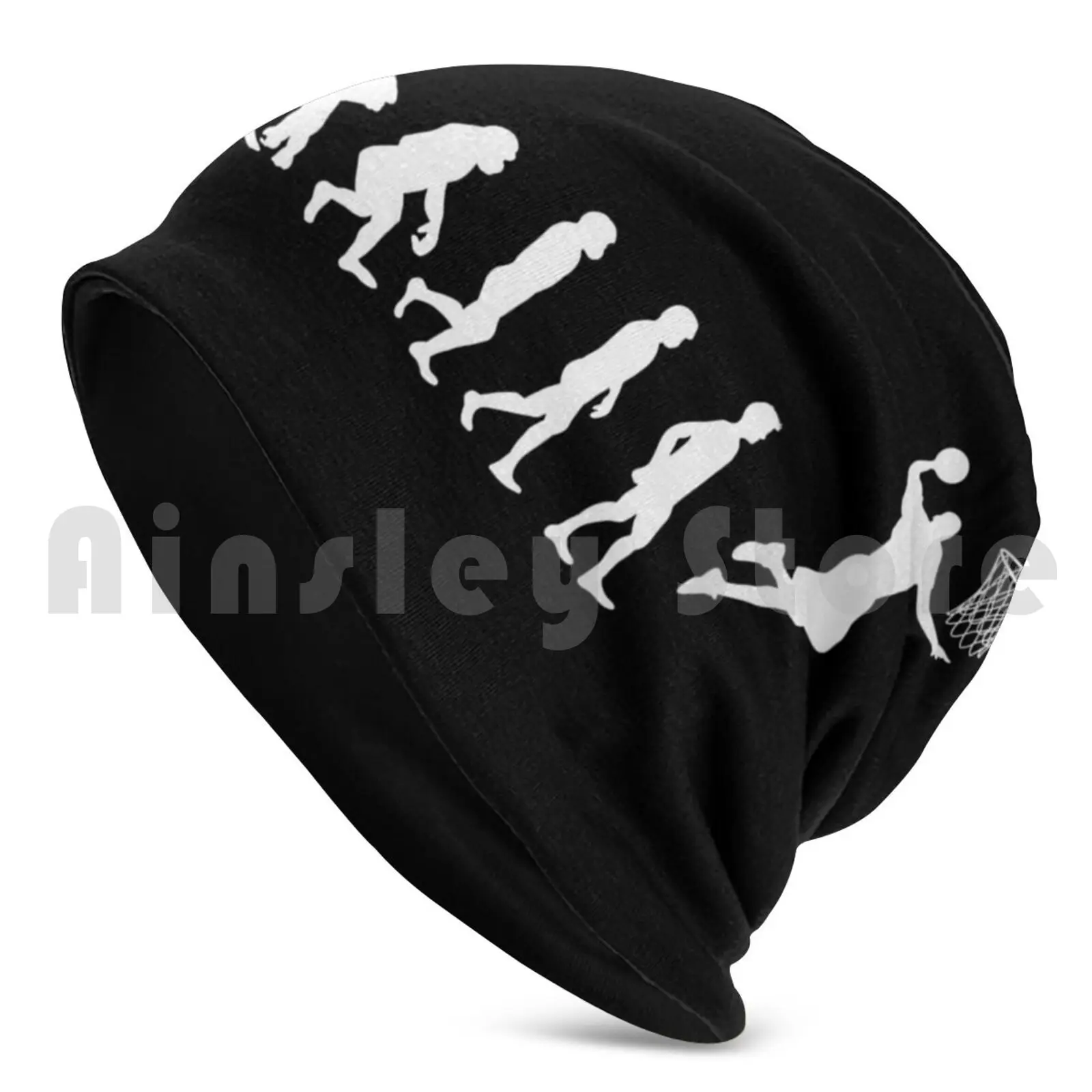 Basketball Evolution Beanie Hedging Cap DIY Print Cushion Basketball Evolution Funny Humor Sports Ball Basketball Palyer