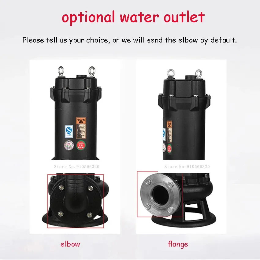 50GNWQ10-10-1.1 Cutting Sewage Pump Automatic Waste Water Pump Small Household Septic Tank Sewage Pump Sewage Pump 220V 1100W