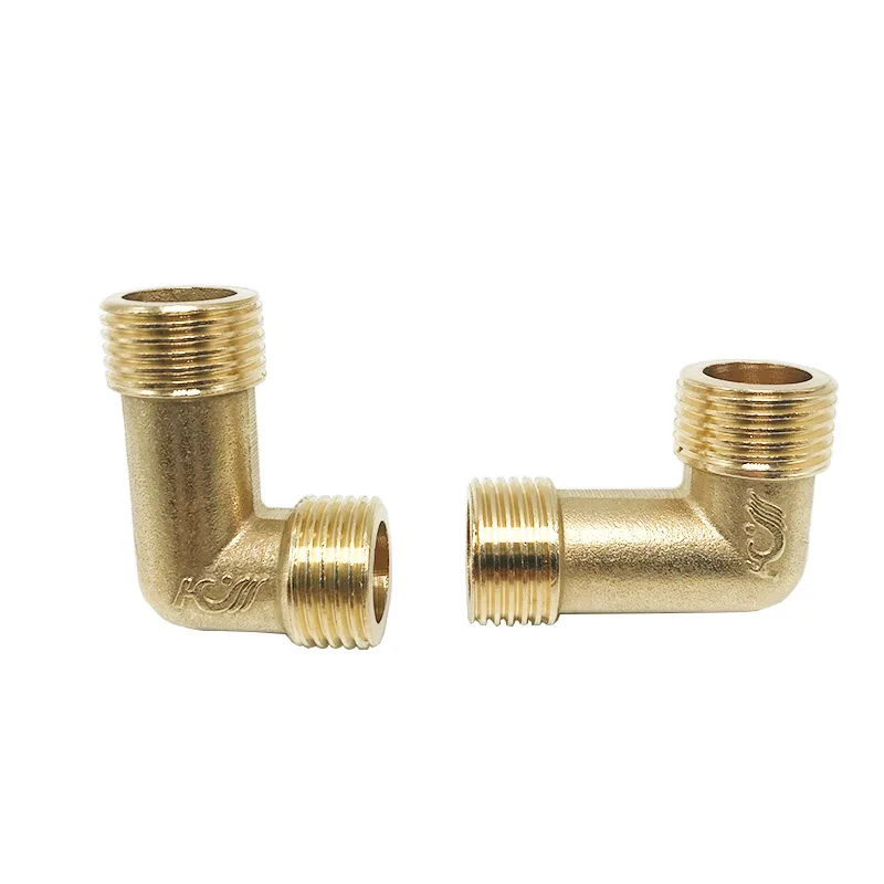 1PC 1/2’ Copper Tee Elbow Outer And Outer Wire Joint Double Outer Wire Direct Outer Tooth Water Pipe Fittings