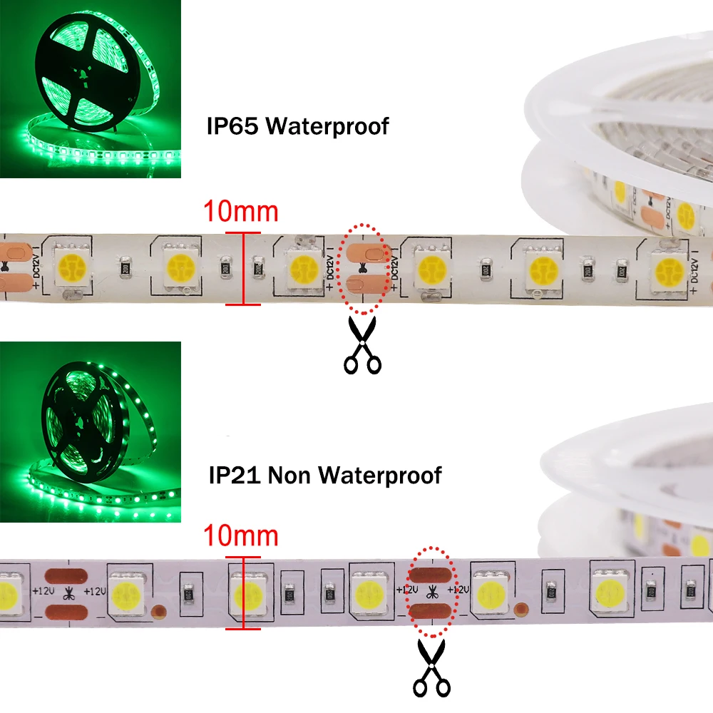 5M RGBCCT Taśma LED 12V 5050 Taśma LED RGB 60 diod/m Elastyczna wodoodporna wstążka RGBW RGBWW Zimny biały Ciepły biały Niebieski Czerwony