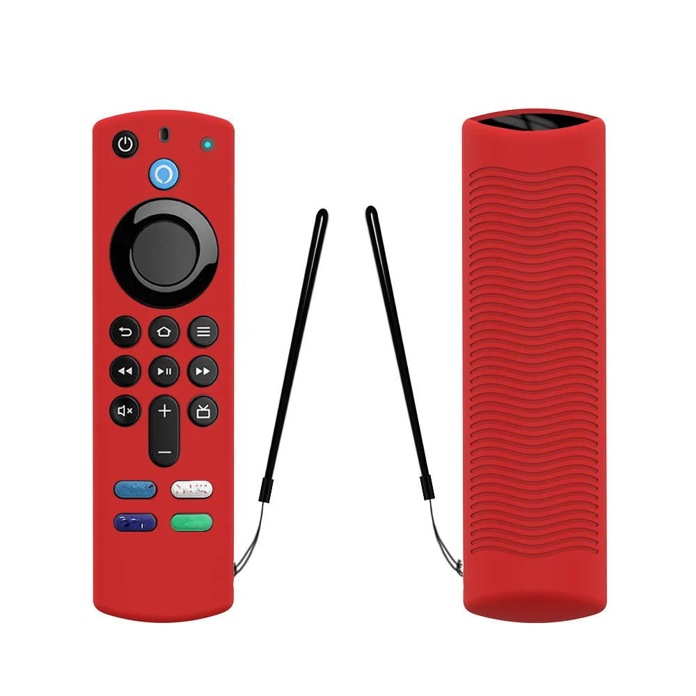 TV Remote Control Cover Protective Case Soft Silicone For Amazon Fire TV Stick 3rd Gen With Alexa Voice 2021 Remote Controller