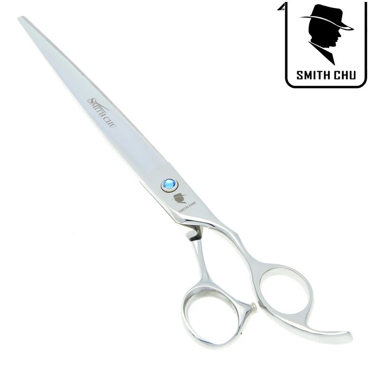 8.0 Inch Big Dog Cutting Scissors Smith Chu Japan 440c Straight Curved Pet Grooming Shears Animals Trimmer Suppliers B0041C