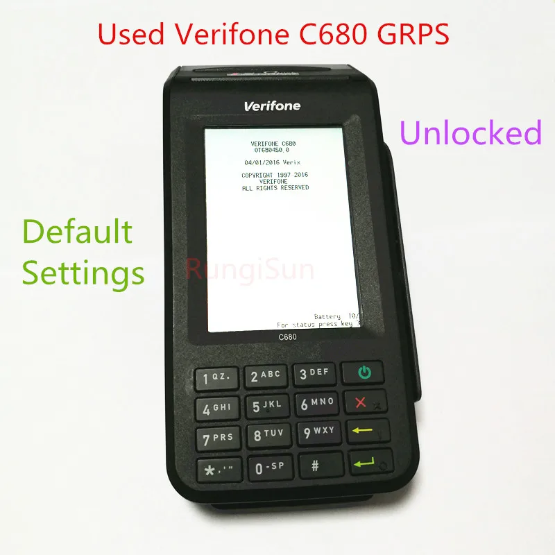 Verifone C680 GPRS for Credit Card Pos Terminals