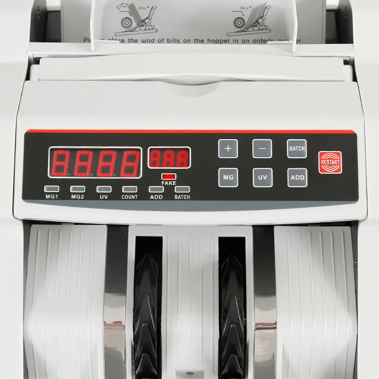 Contatore di banconote per soldi 1000 pz/min 80W valuta contante macchina UV MG rilevazione falsa con Display a LED