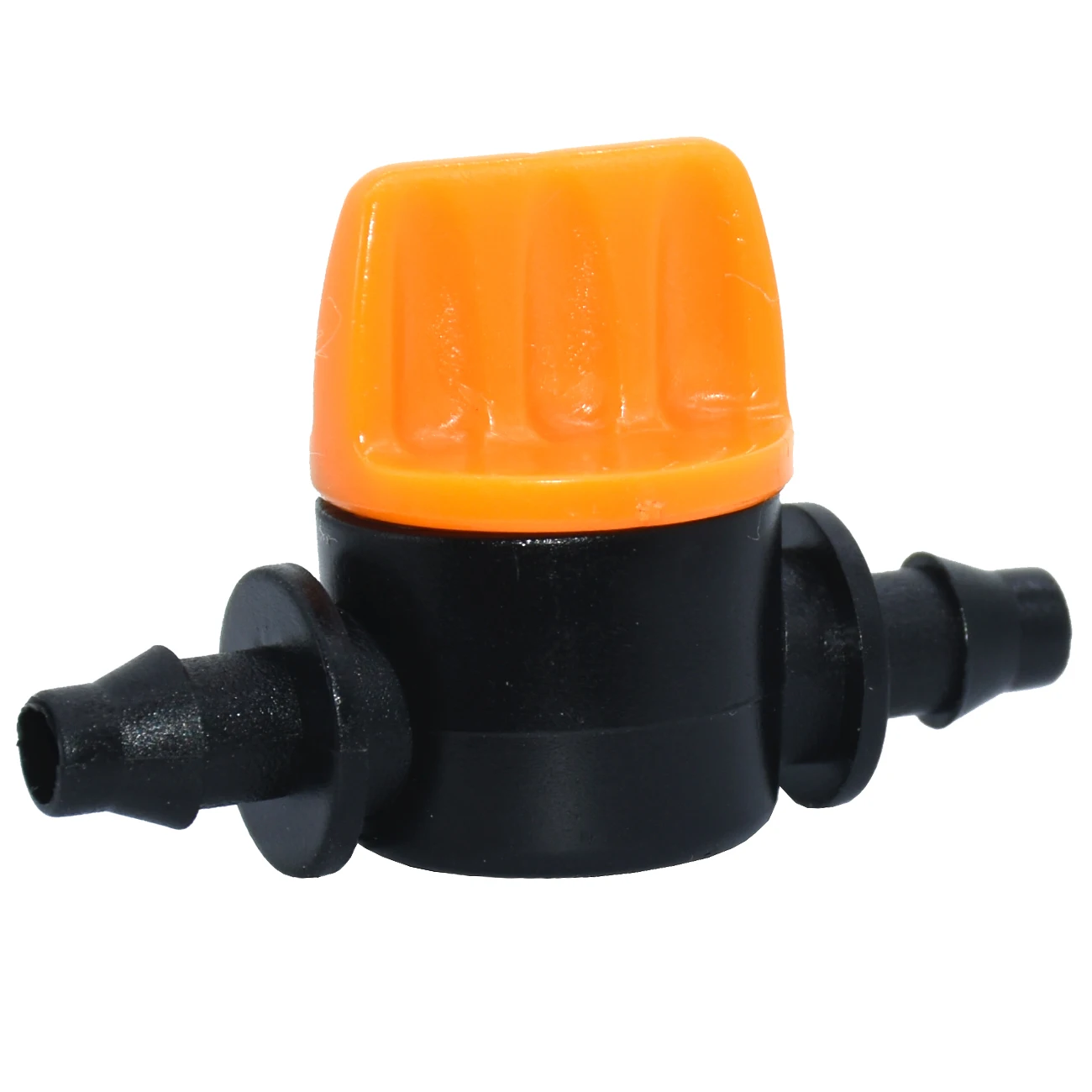 200PCS Mini Valve with 4/7mm Hose Garden Irrigation Barbed Water flow control valve Agriculture tools Drip Irrigation Fittings