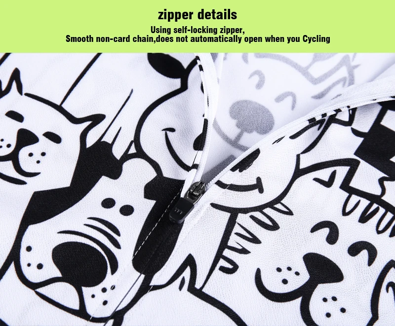 Weißes Cartoon-Katze-Rennrad-Radtrikot 2025, langärmelig, für Herren, Mountainbike, Rennen, Fahrradbekleidung, Maillot Ropa Ciclismo Hombre Wear – Detail 7