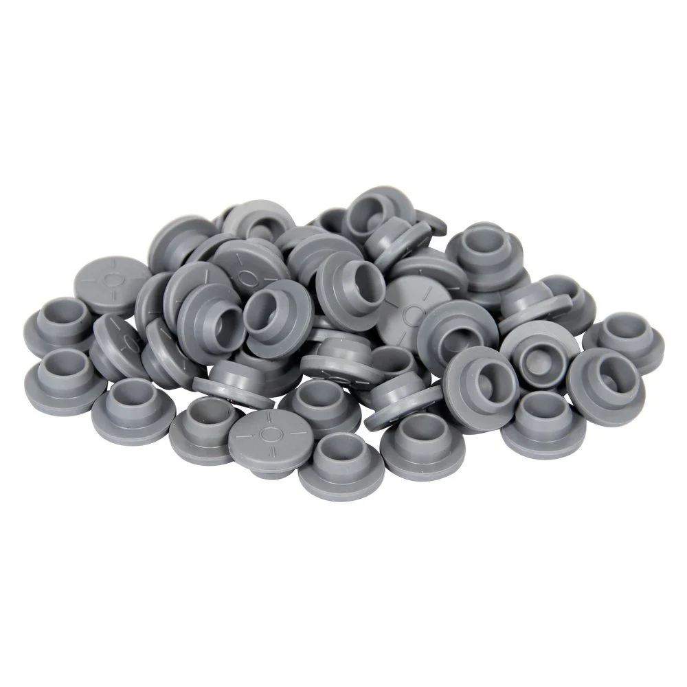 Viales de vidrio ámbar con tapa abatible de plástico y aluminio y tapones de goma, paquete de 100, de 20mm de fondo plano frasco de laboratorio, 10ml