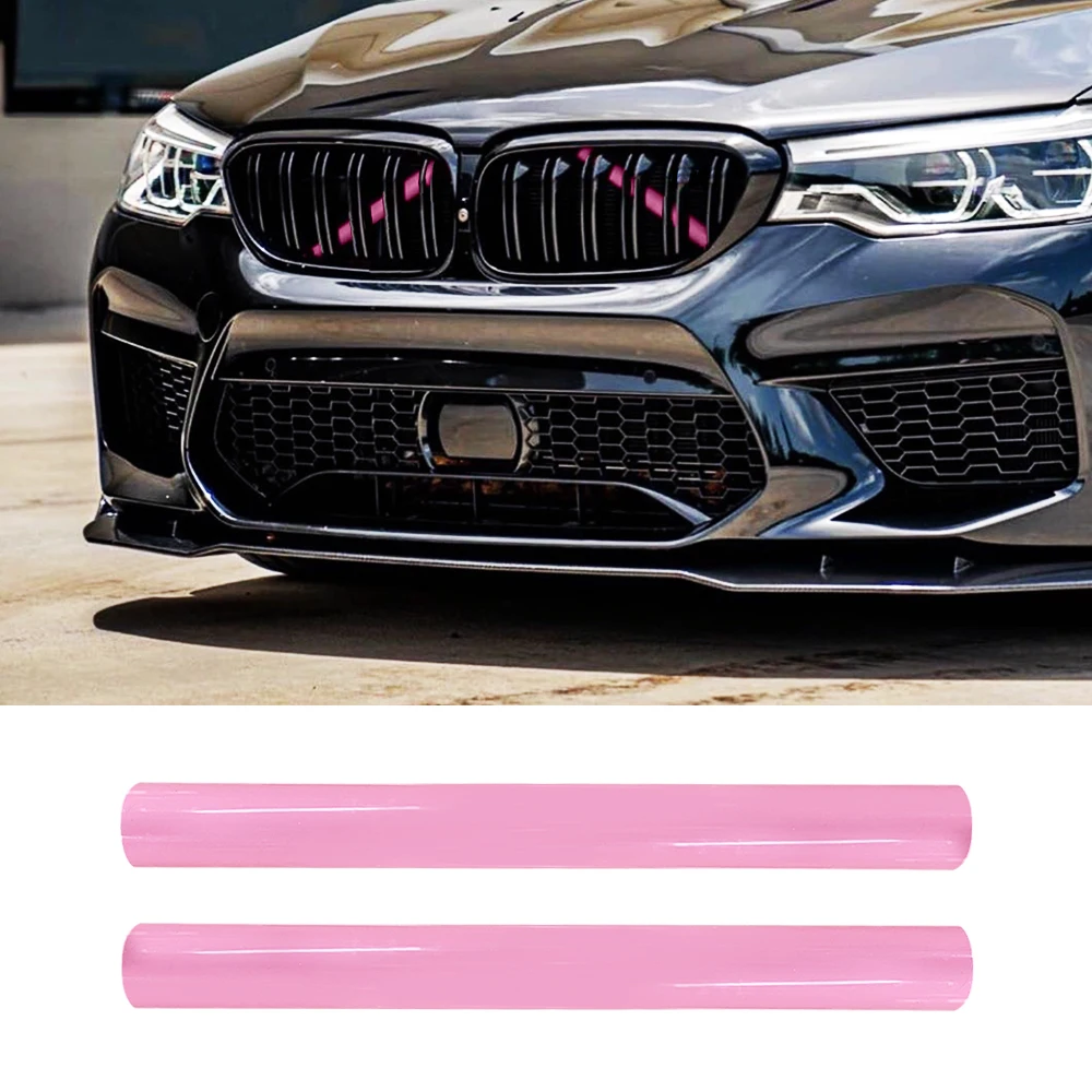 Front Grille Trim Strips Cover for BMW F30 F31 F32 F33 F34 F36 F20 F21 F22 F23 3 4 Series Pink Decoration Accessories Car Sport