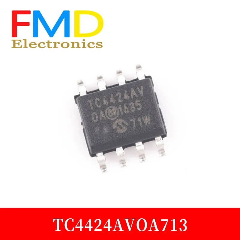 New agent TC4424AVOA713 SOIC8 PMIC TC4424 gate drive IC chip