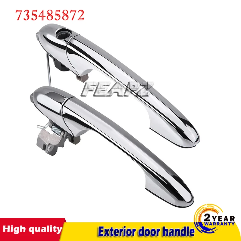 

For Fiat 500 C 312 2007 2008 2009chrome car Exterior door handle Comfort left or right 735485872 735592012