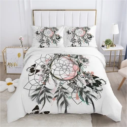 king size bedding set Duvet cover set pillow case 50x70 Bed linens Bed cover 220x240 140x200 150*200 Indian feather drop ship