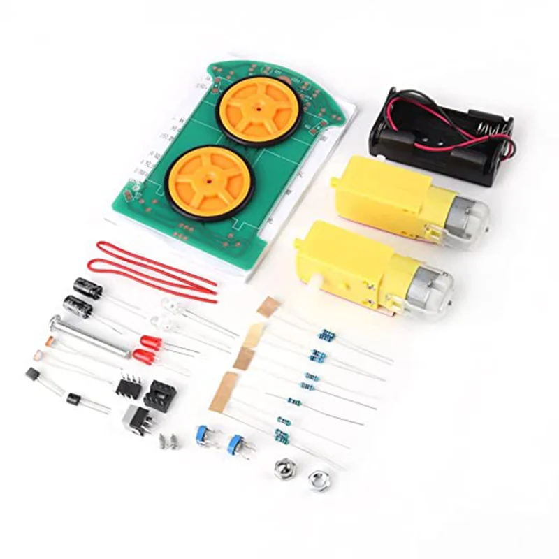 D2-1 DIY 키트 지능형 추적 라인 스마트 로봇 자동차 키트 TT 모터 전자 DIY 키트 스마트 순찰 자동차 부품 DIY Electr