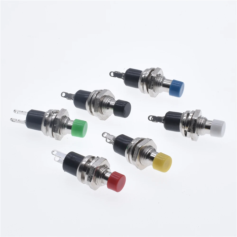 5pcs Mini Round Momentary Push Button Switch Press The Self-Reset,PBS-110,7MM,Micro Switchs,Normally Open,Normally Closed,1NO1NC