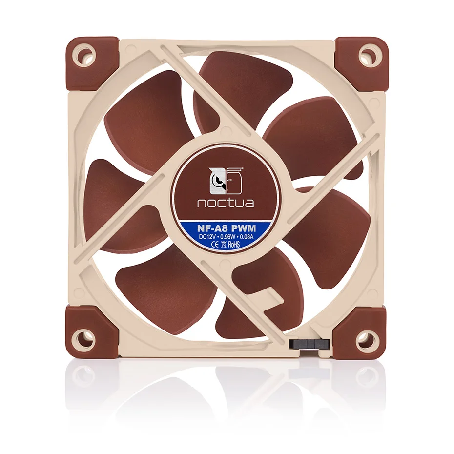 ventilador de refrigeracao do computador noctua nf a8 80 mm 12v 5v 3pin 4pin pwm radiador silencioso para refrigeracao case pc 01