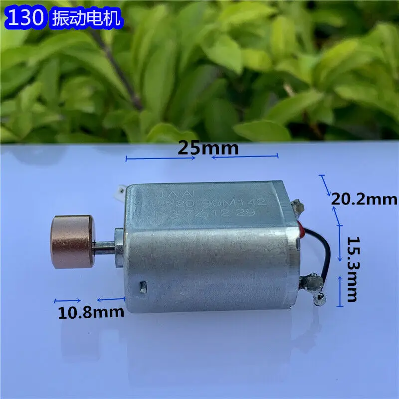 Small 130 Vibrating Motor Strong Vibration DC 3.7V-5V 10000RPM High Speed for Toy/ Massager/ Frog Farming