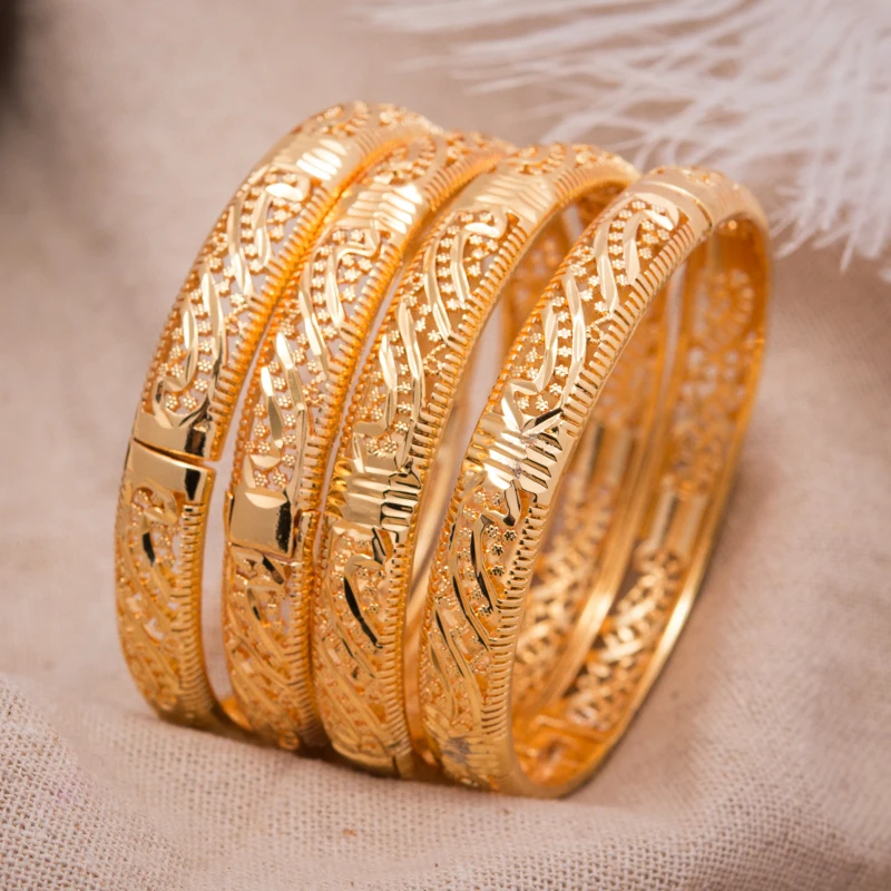 

Women high quality gold bangle women Copper Gold Colour Cuff Bangles Bracelet Fashion Love Bracelets For Women Jewelry Wholesale