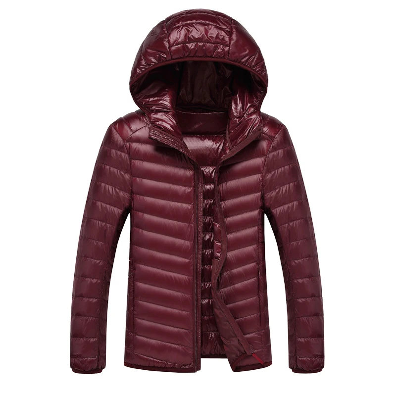 Imbottiture Giacca Uomini Ultra Leggero 90% Piume D'anatra Bianca Imbottiture Giubbotti Casual Portatile Cappotto di Inverno per Gli Uomini Imbottiture Parka Più Il Formato 5XL 6XL 7XL