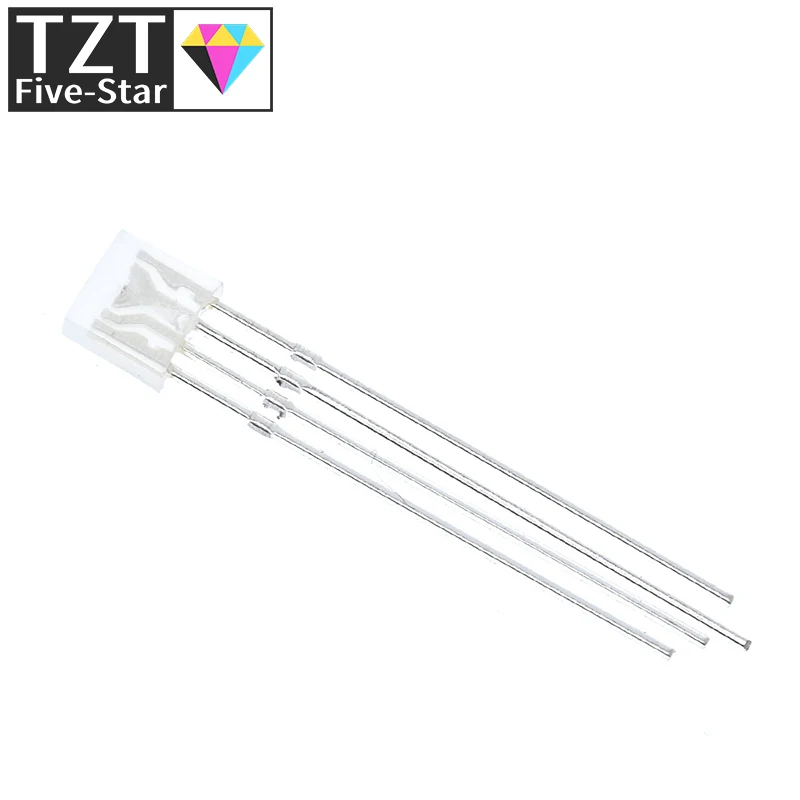 100 Stück Rechteckige LEDs 255 Dioden RGB LED Diffuse Kathode / Anode Quadratisch 2*5*5mm Rot Grün Blau Leuchtdioden DIY Diodo – Detail 7